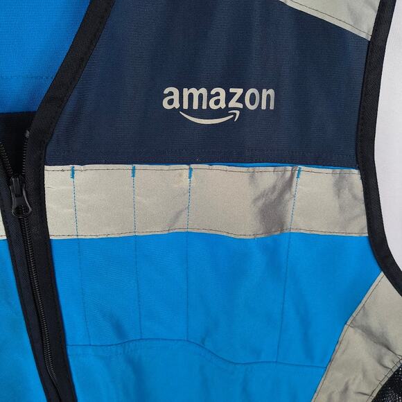 AMAZON XXL 3XL Zip Vest Work Shirt Uniform - Picture 3 of 6